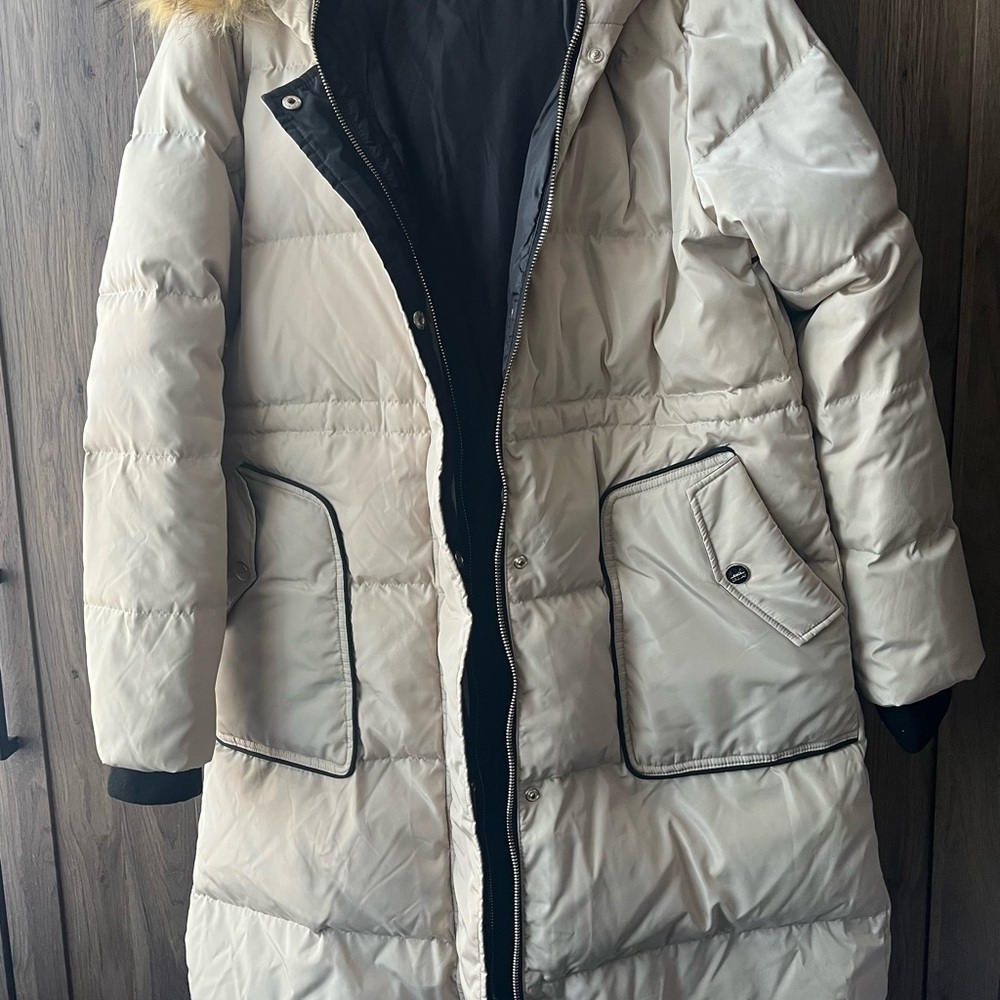 OROLAY Women’s Beige Jacket, size large, excellent condition